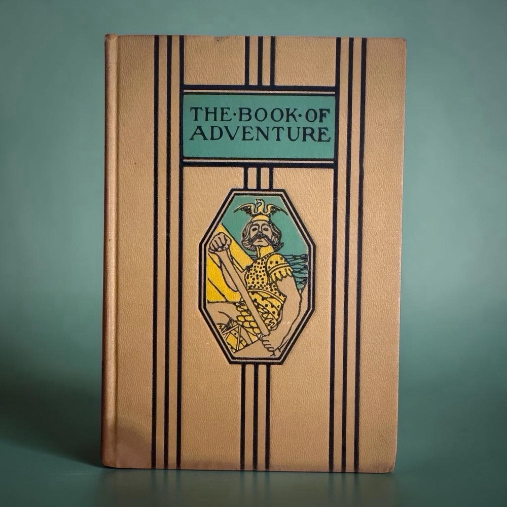 Vintage 1952 THE BOOK OF ADVENTURE by Charles E. Knapp 2nd Ed. Short Stories
